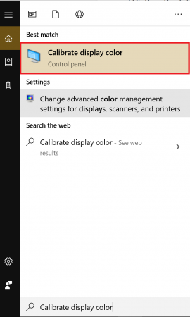 تنظیم رنگ صفحه نمایش در ویندوز